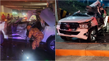 Caminhonete capota, mulher morre e outras três pessoas ficam feridas em Fortaleza