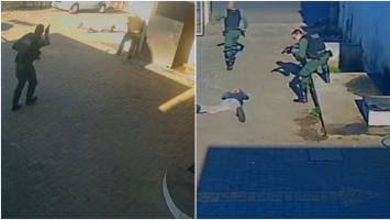 Polícia flagra assalto a posto de combustíveis, atira e prende os criminosos em Fortaleza; vídeo
